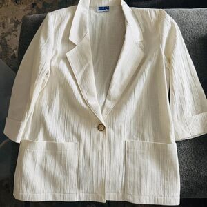 Chic Cream Women's Blazer by Ralph Lauren